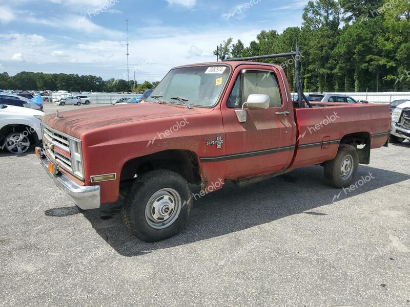 CHEVROLET K10 1986 red pickup gas 2GCEK14H6G1217993 photo #1