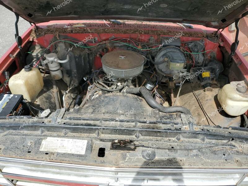 CHEVROLET K10 1986 red pickup gas 2GCEK14H6G1217993 photo #4