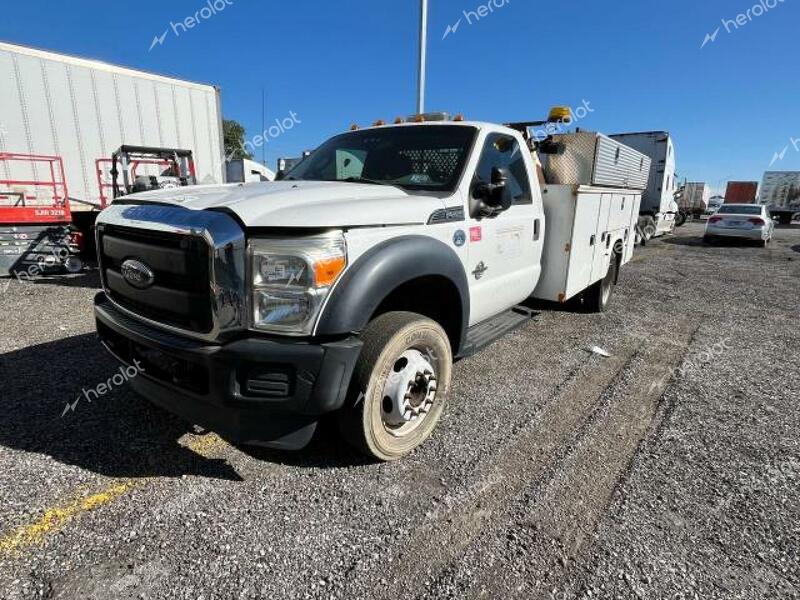 FORD F450 SUPER 2015 white chassis diesel 1FDTF4GTXFED18878 photo #3