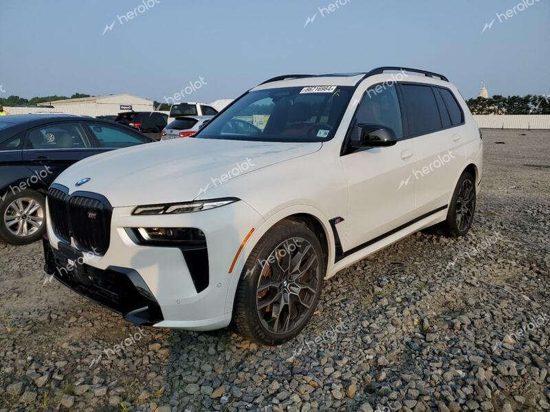 BMW X7 M60I 2023 white  gas 5UX33EM00P9R30786 photo #1