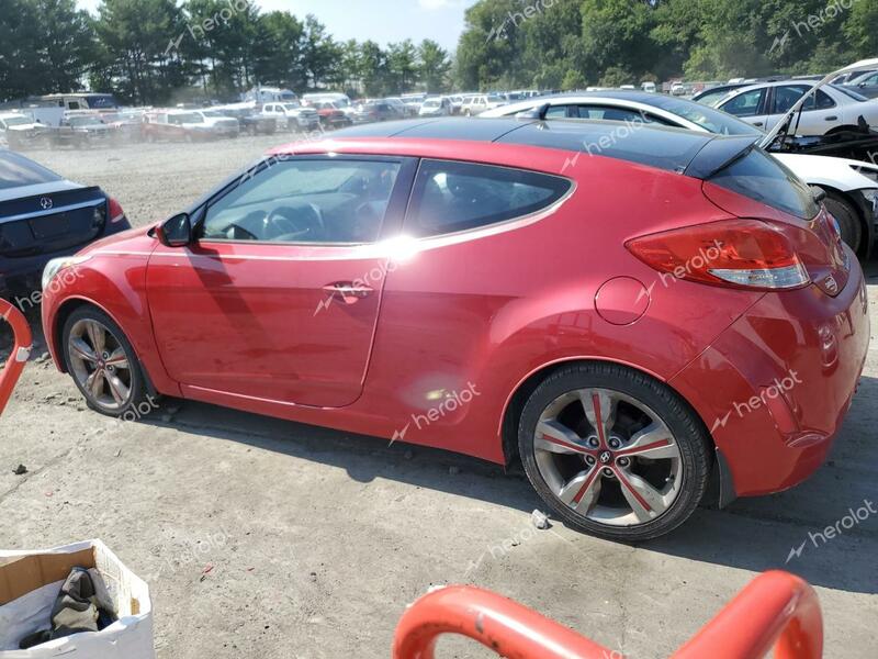 HYUNDAI VELOSTER 2016 red coupe 3d gas KMHTC6AD7GU282631 photo #3