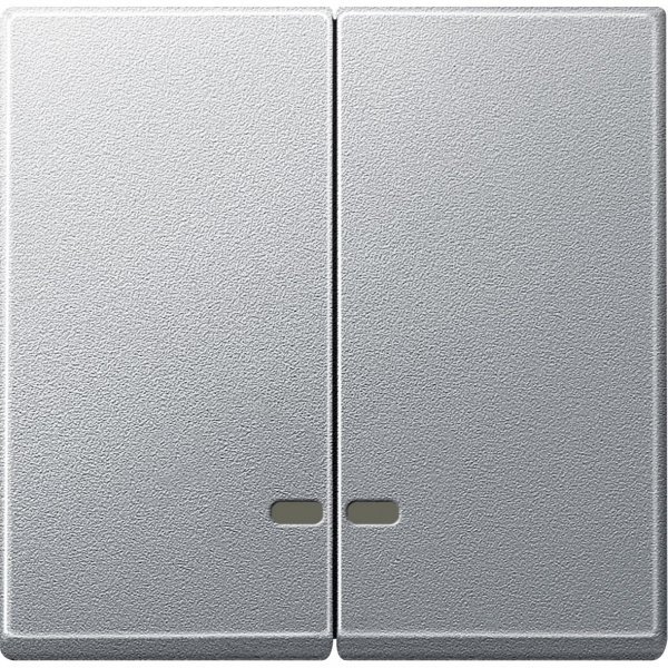 SE Merten SM Алюминий Клавиша 2-ая с подсветкой MTN3420-0460