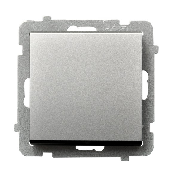 Ospel Sonata Серебро матовое Выключатель 1-клавишный, без рамки ŁP-1R/m/38