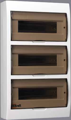 Купить Dekraft Корпус пластиковый навесной 36 мод. IP41 ЩРН-П-36