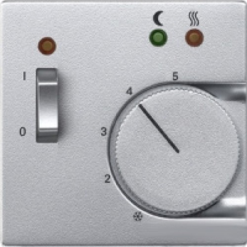 JUNG A 500 Алюминий Накладка регулятора теплого пола (мех.FTR231U) AFTR231PLAL