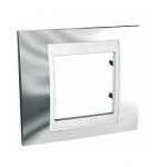 Купить SE Unica Хамелеон Серебро/Бел Рамка 1-ая MGU66.002.810