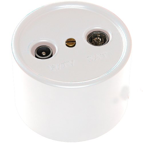 BIRONI Лизетта Пластик Белый Розетка ТV/FM B1-305-21