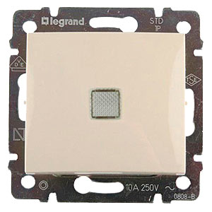 Legrand DIY Valena Крем Выключатель 1-клавишный с подсветкой 695601