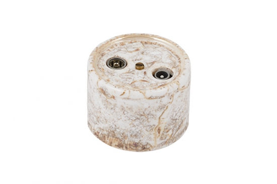 BIRONI Лизетта Керамика Мрамор Розетка R/TV-Sat оконечная B1-305-09