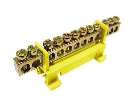 Купить IEK Шина PE земля на DIN-изол тип Стойка ШНИ-6х9-12-С-Ж