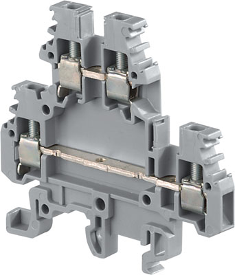 ABB MA2,5/5.D2 Entrelec Клеммник винтовой двухуровневый до 2.5мм.кв.серый фазный 1SNA115490R1300