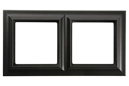 JUNG EcoProfi Standart Черный матовый Рамка 2-ая EPS482SWM