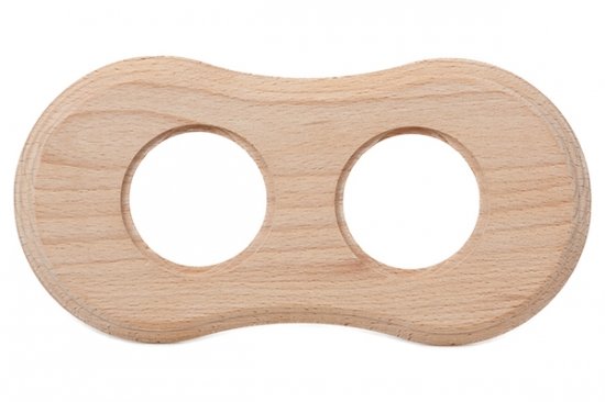 BIRONI Шедель Бук Натурэль Рамка 2-ая Форма восьмерка (скрытый монтаж) BF8-620-10