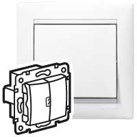 Legrand DIY Valena Бел Переключатель 2-х клавишный 694266
