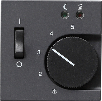 Купить Gira S-55 Антрацит Накладка регулятора теплого пола 149428