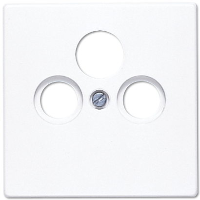 JUNG LS 990 Белая Накладка TV-SAT-FM розетки LS990SATWW