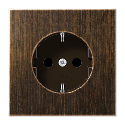 JUNG LS 990 Antik Розетка с/з безвинт. зажим ME1520AT