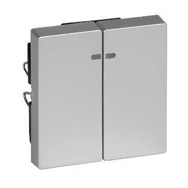 Купить SE Merten SM Алюминий Клавиша 2-ая с подсветкой MTN3420-0460