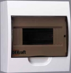Купить Dekraft Корпус пластиковый навесной 8 мод. IP41 ЩРН-П-8