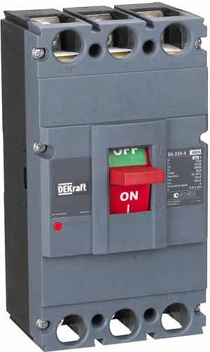 Купить DEKraft Силовой Автоматический выключатель 3P 400А c Ir=320А-400А 70кА ВА-334