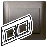 Купить Legrand Galea Life Темная Бронза Рамка 2-я гориз 771202