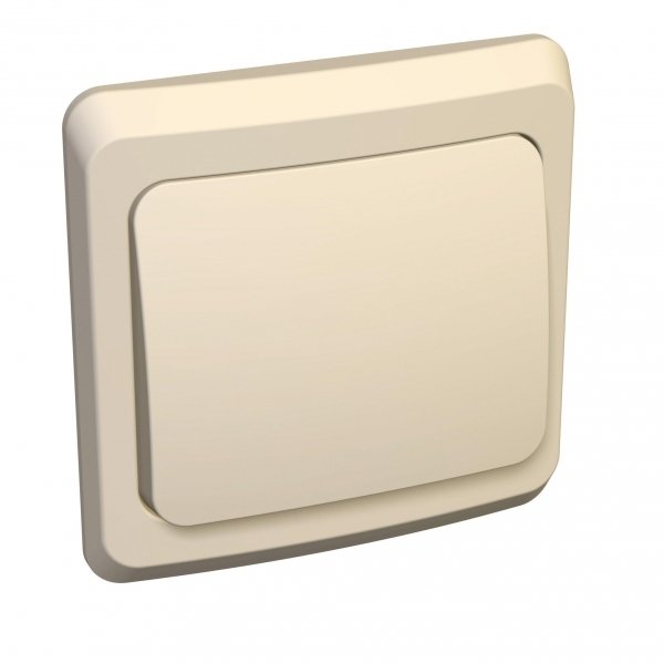 Systeme Electric Этюд Крем Выключатель кнопочный 1-клавишный