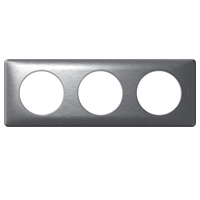 Купить Legrand Celiane Алюминий Рамка 3-ая (2+2+2 мод) 068923