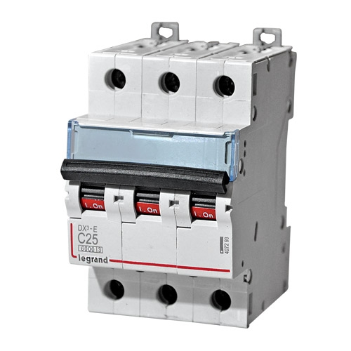Купить Legrand DX3-E Автоматический выключатель 3P 25А (С) 6000/6kA 407293