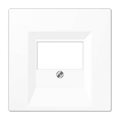 JUNG LS 990 Белая Накладка розетки ТАЕ, моно/стерео-аудиорозетки, комбинированной вставки LS969TWW