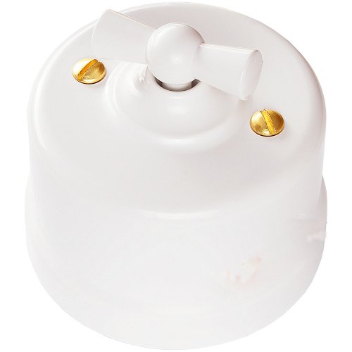 BIRONI Лизетта Пластик Белый Выключатель перекрестный 1-кл B1-203-21