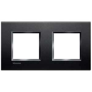 BT LL Антрацит Рамка прямоугольная, 2+2 мод LNA4802M2AR