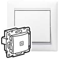 Legrand Valena Бел Переключатель перекрестный 1-клавишный с подсветкой 774448