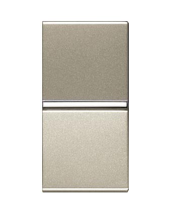 ABB NIE Zenit Шампань Механизм 1-клавишной кнопки с НО контактом с клавишей, 1-модульный 2CLA210470N1901