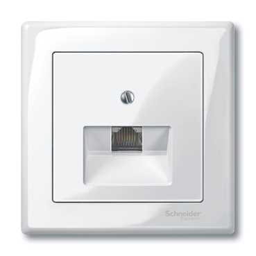 Купить SE Merten SM Бел глянец Накладка аудиорозетки 2-ой (мех М46701х) MTN296019