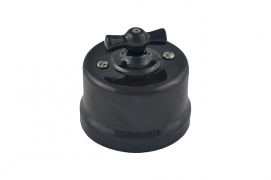 BIRONI Лизетта Керамика Черный Выключатель перекрестный 1-кл B1-203-03