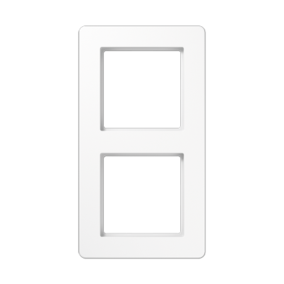 JUNG A Flow Белый Рамка 2-ая для вертикальной и горизонтальной установки AF582BFWW