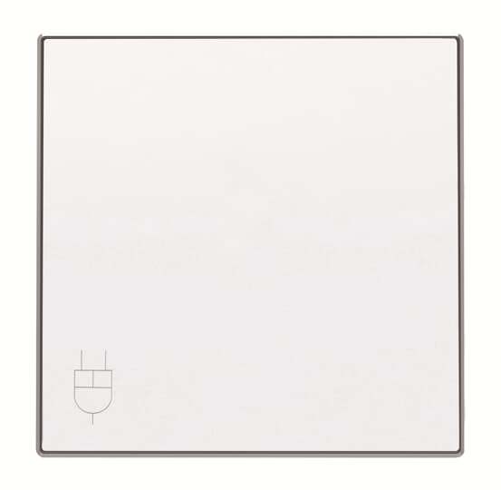 ABB SKY Альпийский белый Накладка для розетки SCHUKO с крышкой 2CLA858810A1101