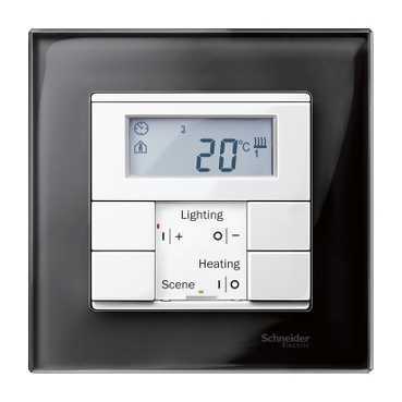 Купить SE Merten SM M-Elegance Стекло Черное кальцит Рамка 1-ая MTN404103