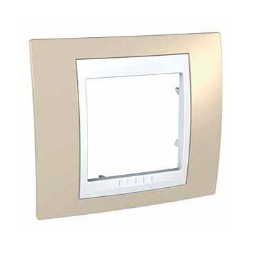 Купить SE Unica Хамелеон Песчаный/Бел Рамка 1-ая MGU6.002.867