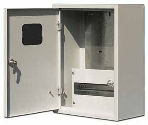 Купить Dekraft Корпус металлический 400х300х160 1-фазн. 12 мод. IP31 ЩРУН-1/12