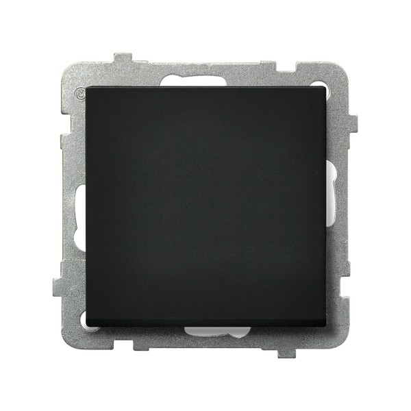 Ospel Sonata Черный металлик Выключатель 1-клавишный, без рамки ŁP-1R/m/33