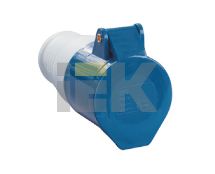 Купить IEK Розетка 213 переносная 2Р+РЕ 16А 220В IP44