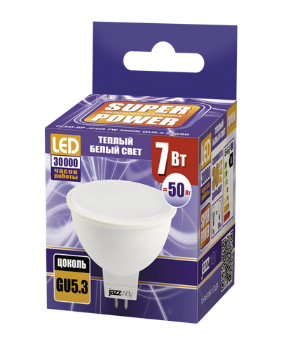 Купить Jazzway Лампа PLED- SP JCDR 7W 3000K GU5.3 230/50 .1033499