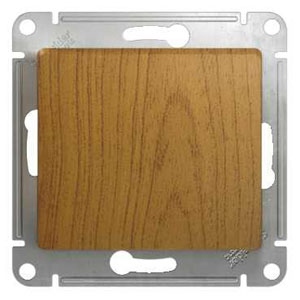 Купить Systeme Electric Glossa Дерево Дуб Переключатель 1-клавишный, сх.6, 10АХ