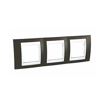 Купить SE Unica Хамелеон Какао/Бел Рамка 3-ая горизонтальная MGU6.006.871