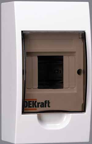Купить Dekraft Корпус пластиковый навесной 4 мод. IP41 ЩРН-П-4