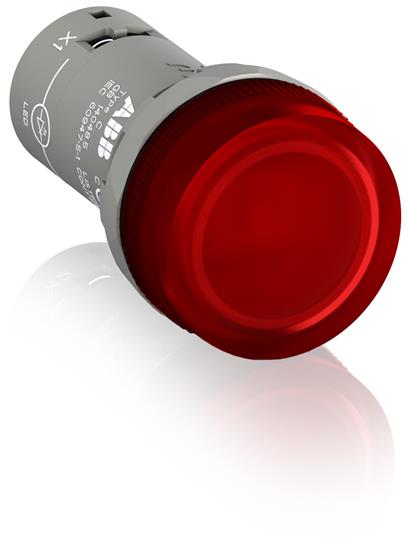 ABB CL2-501R Лампа красная со встроенным светодиодом 12В DC 1SFA619403R5011 ABB CL2-501R Лампа красная со встроенным светодиодом 12В DC 1SFA619403R5011