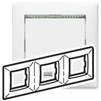 Купить Legrand Valena Бел/кристалл Рамка 3-ая гориз 774463