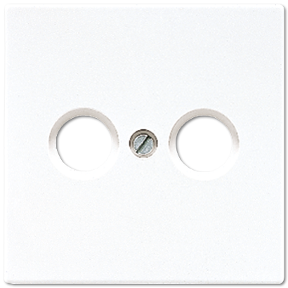 JUNG LS 990 Белая Накладка TV-FM розетки LS990TVWW