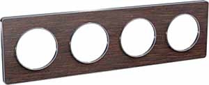 Купить SE Odace Венге/Алюминий Рамка 4-ая S53P808P